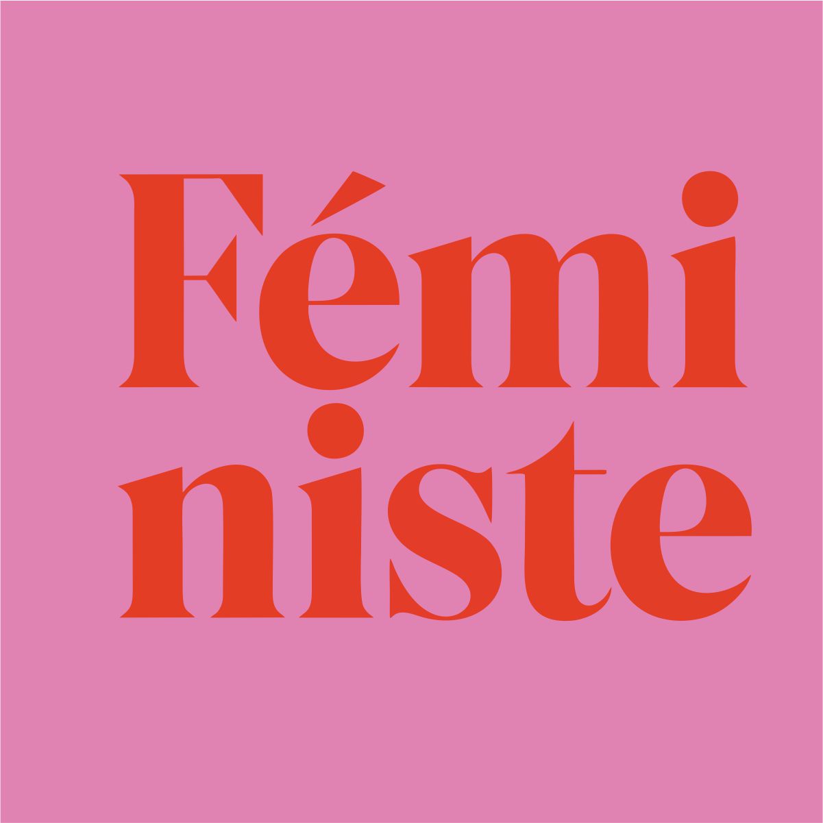 Rosa UNISEX T-Shirts „Feministe“