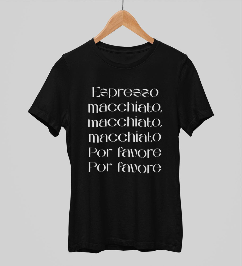 Schwarzes UNISEX T-Shirt Espresso
