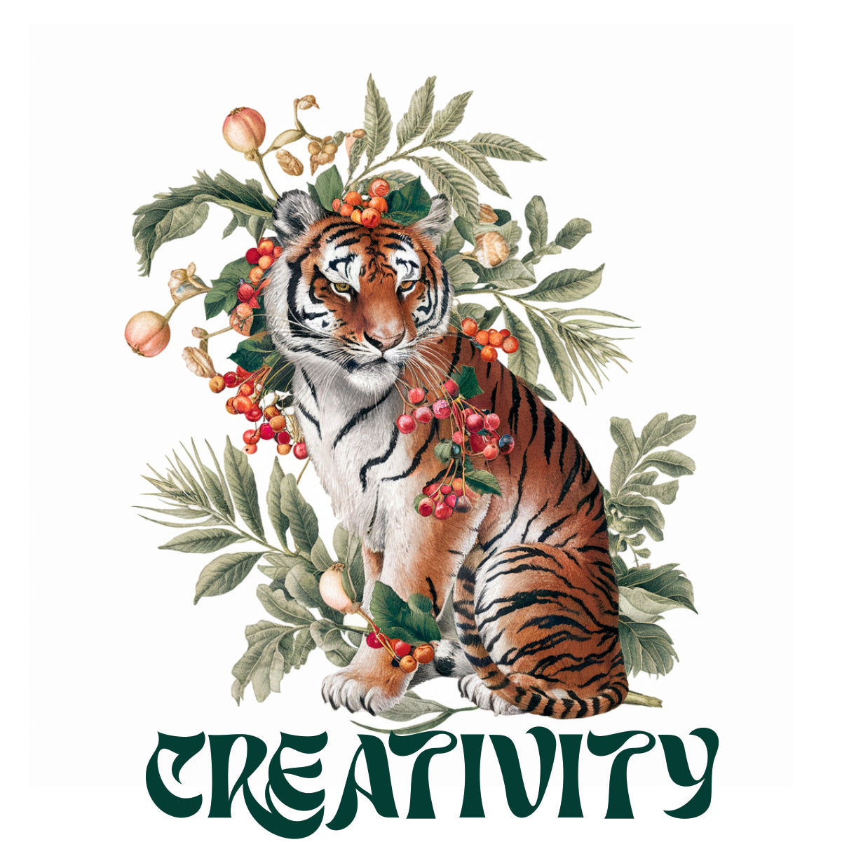 Weiße UNISEX T-Shirts mit Rückenaufdruck "Creativity"