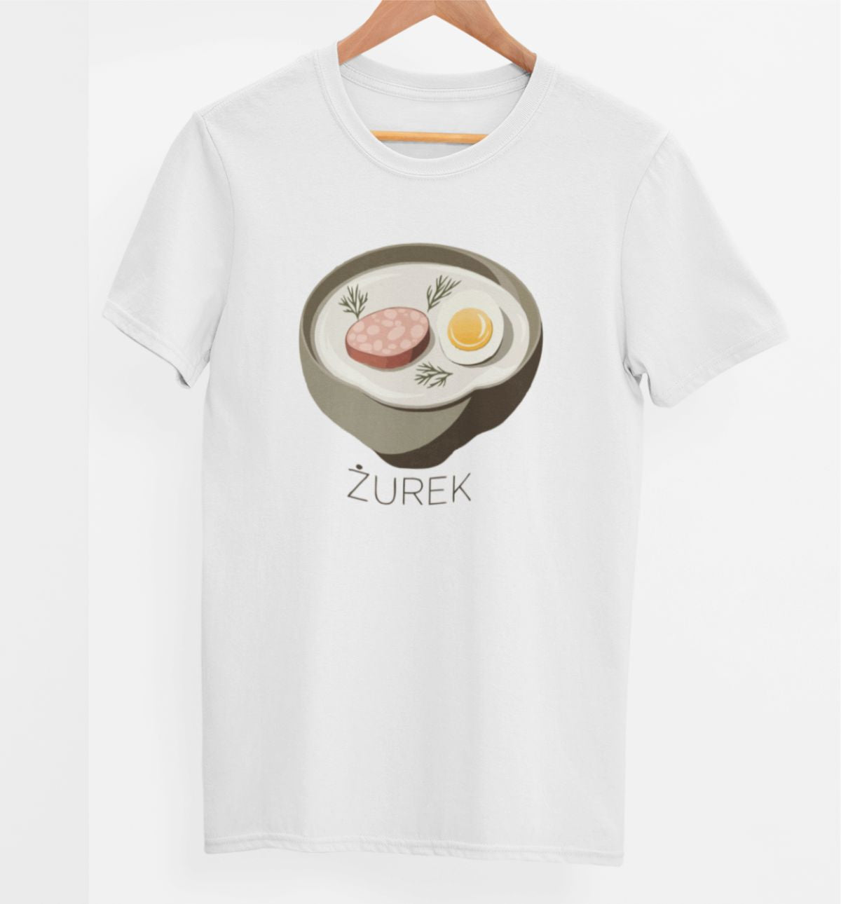 Weißes UNISEX T-Shirt "Żurek"