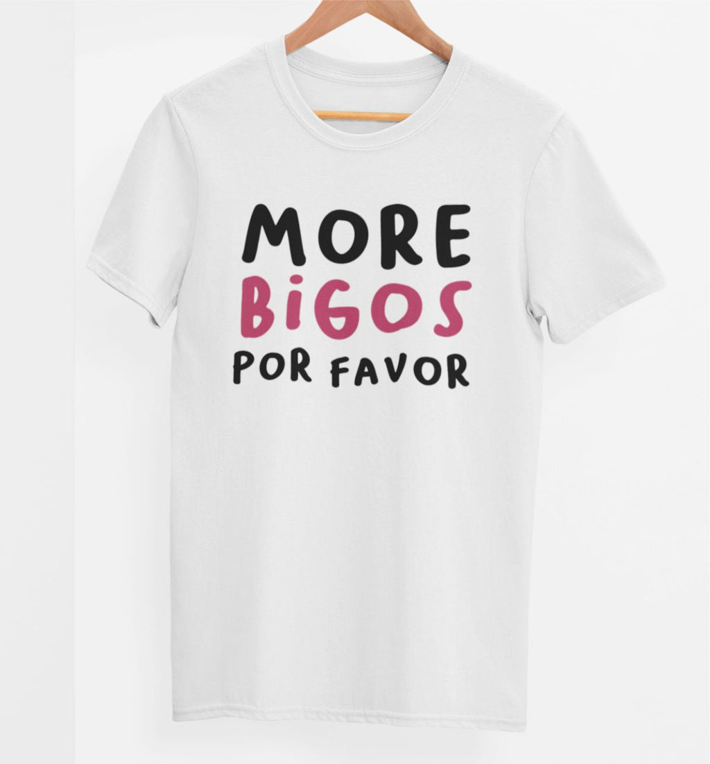 Weißes UNISEX T-Shirt "More Bigos"