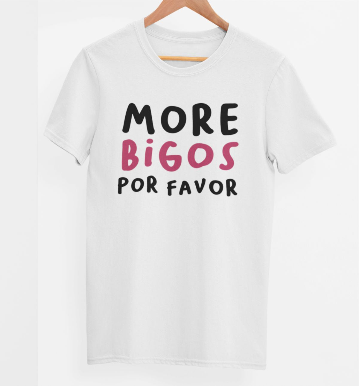 Weißes UNISEX T-Shirt "More Bigos"