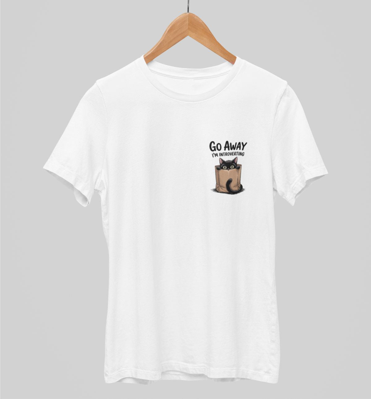Weiße UNISEX T-Shirts Go Away