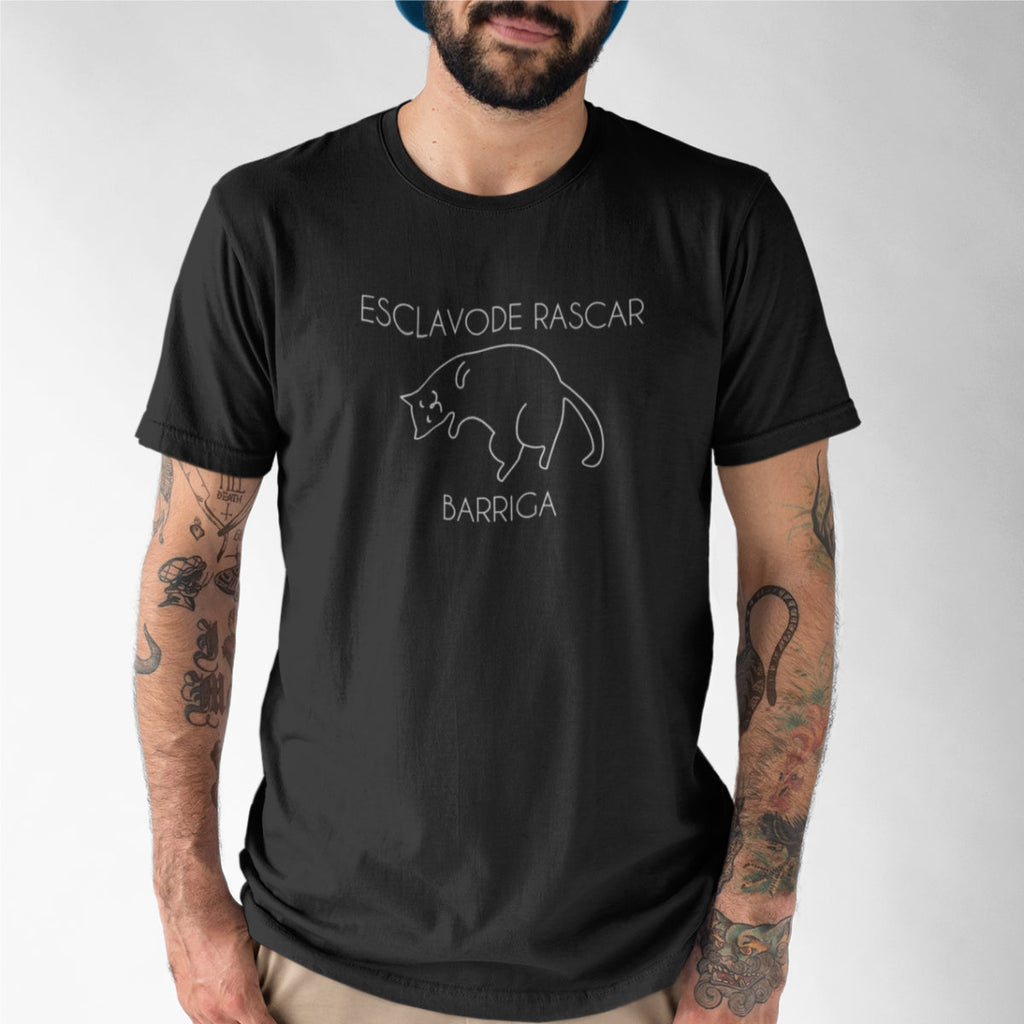 Black Unisex T-shirt Barriga