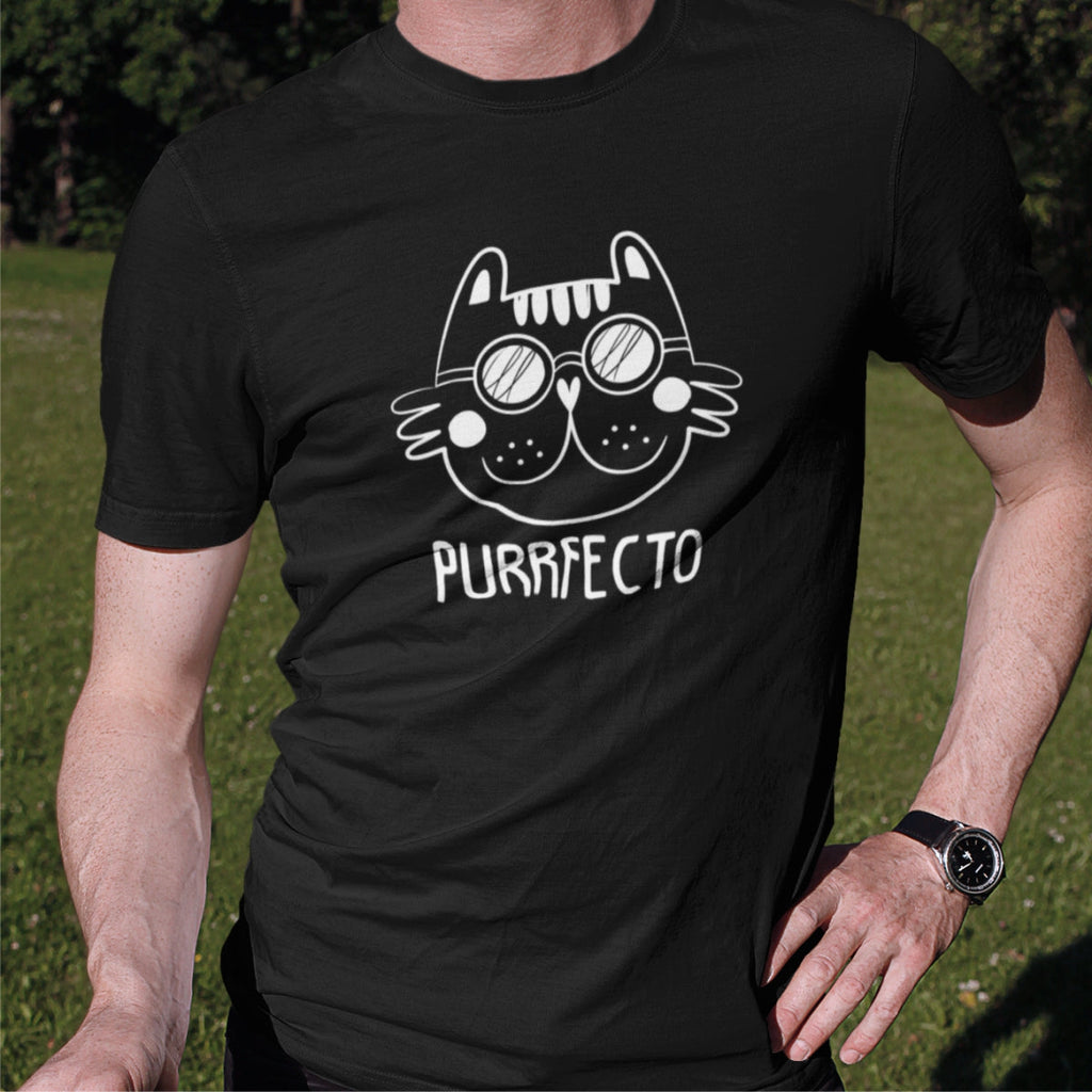 Black Unisex T-shirt Purrfecto