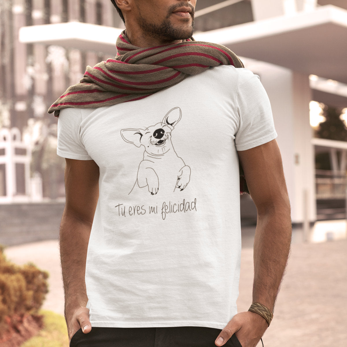 White T-shirt You are my happiness