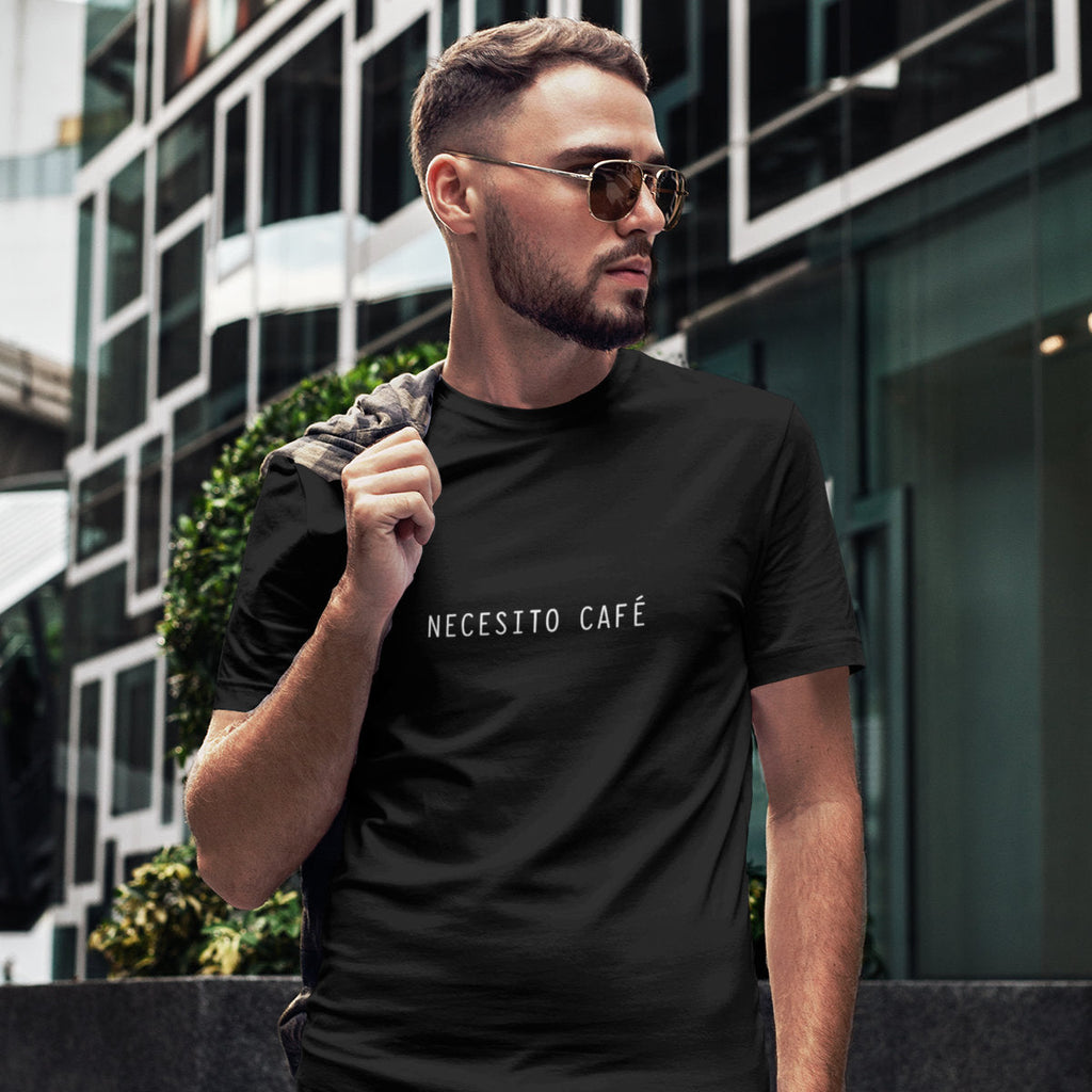 Black T-shirt I need coffee