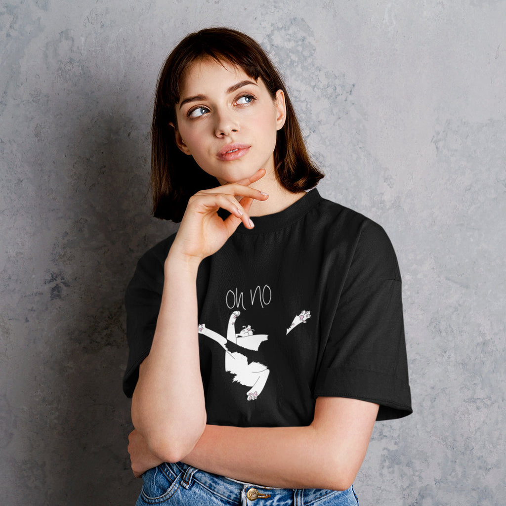 Black T-shirt Oh no