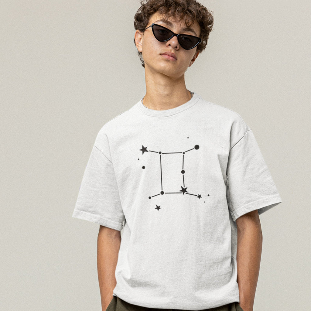 White T-shirt Zodiac Gemini
