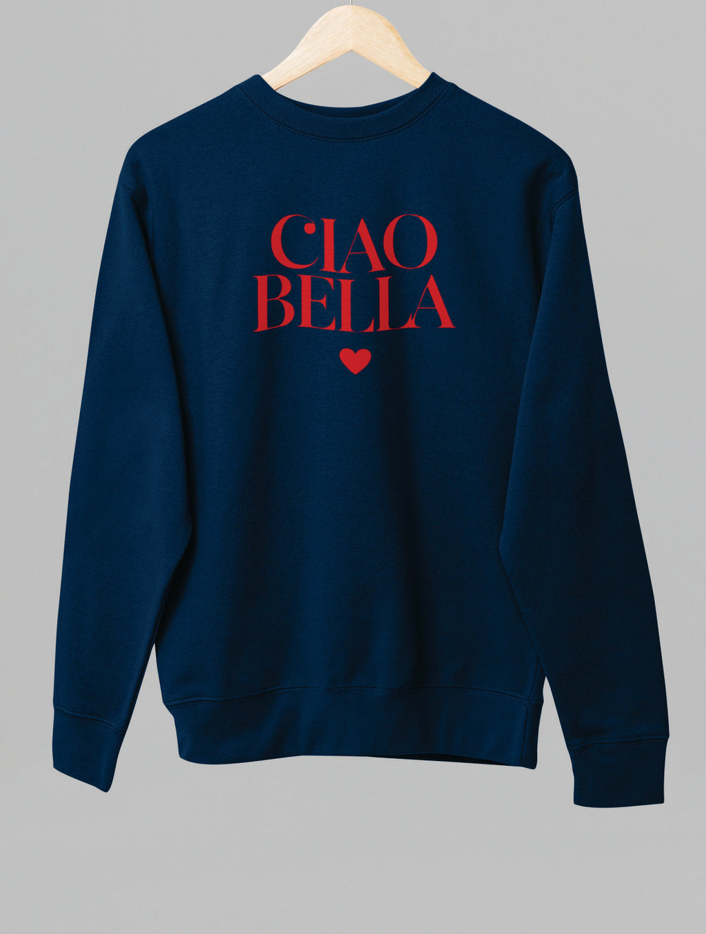 Blauer UNISEX Pullover "CIAO BELLA"