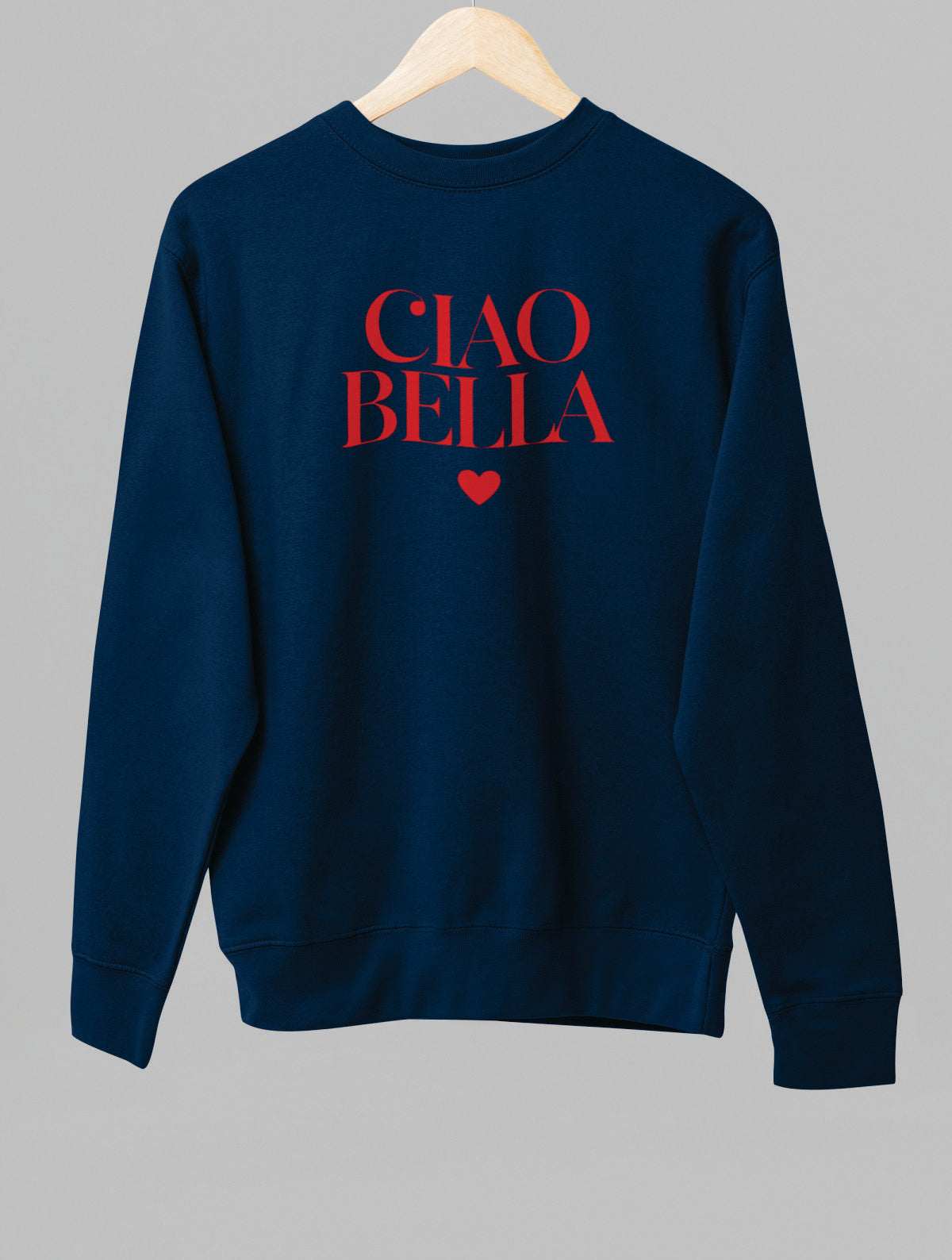 Blauer UNISEX Pullover "CIAO BELLA"