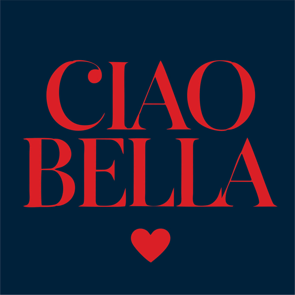 Blauer UNISEX Pullover "CIAO BELLA"