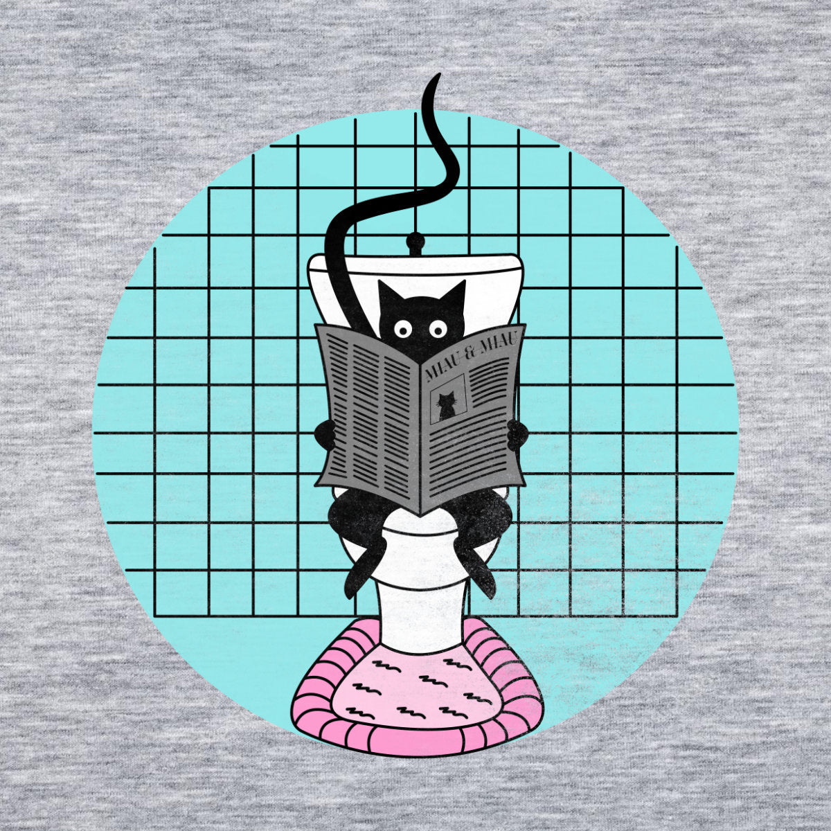 Melange grey T-shirt Taking Time for Yourself