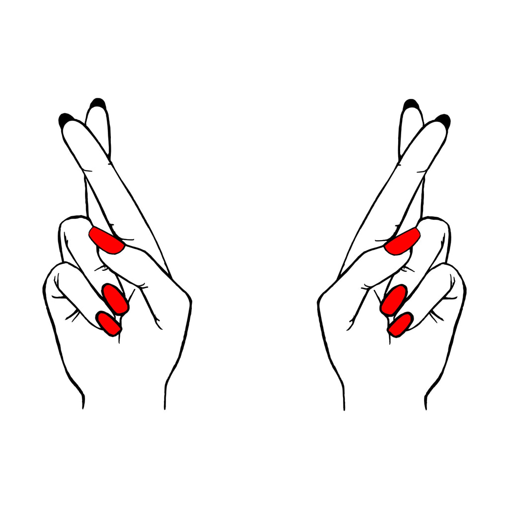 White T-shirt Fingers