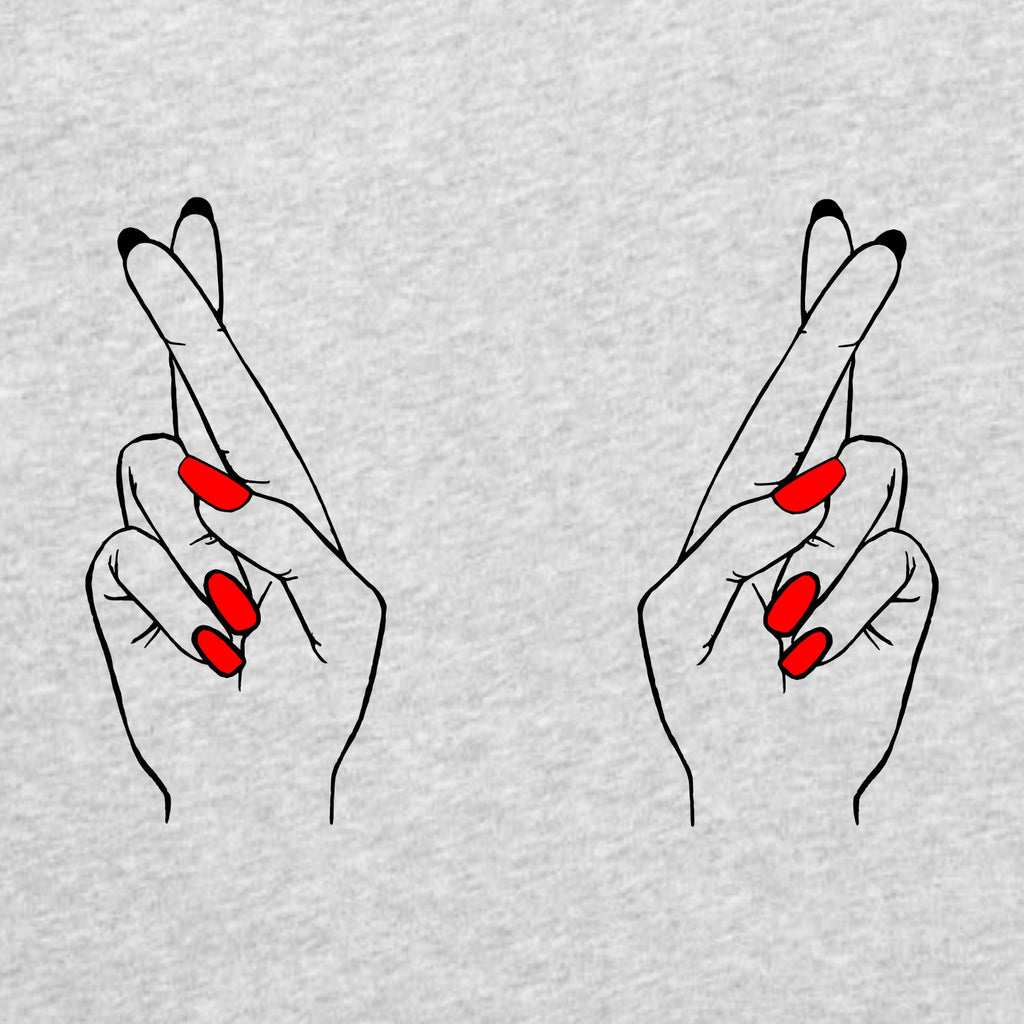 Grey Melange T-shirt Fingers