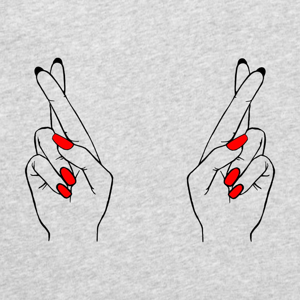 Szara Melanżowa T-shirt palce