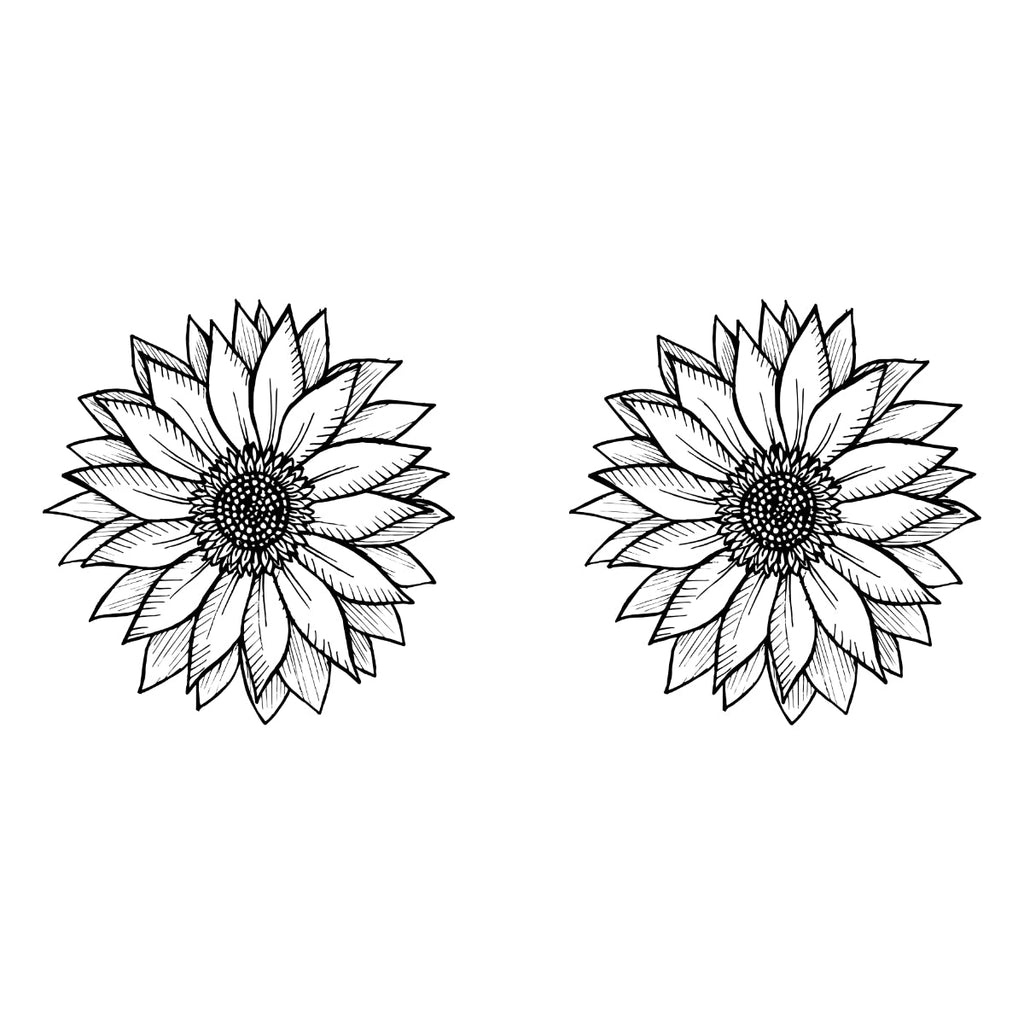 White T-shirt Sunflowers